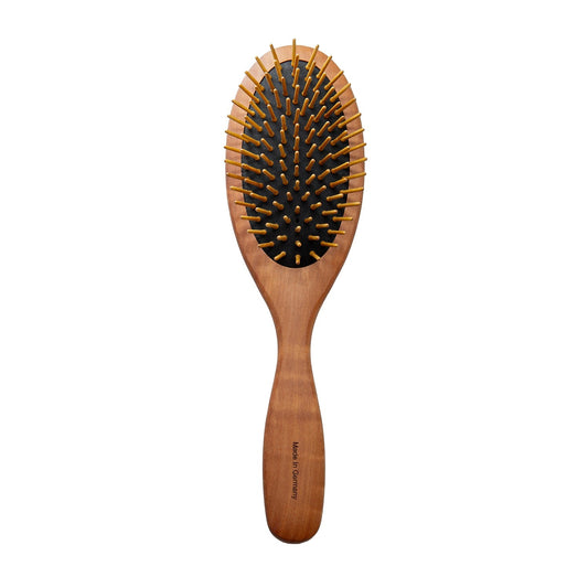 » Oval Pearwood Grooming Brush with Natural Wood Pins (100% off) - Kika USA SuperiorCare.Pet