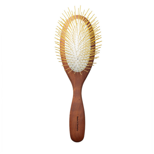 » Oval Wooden Stainless Steel Pin Brush for Medium & Large Breeds (100% off) - Kika USA SuperiorCare.Pet