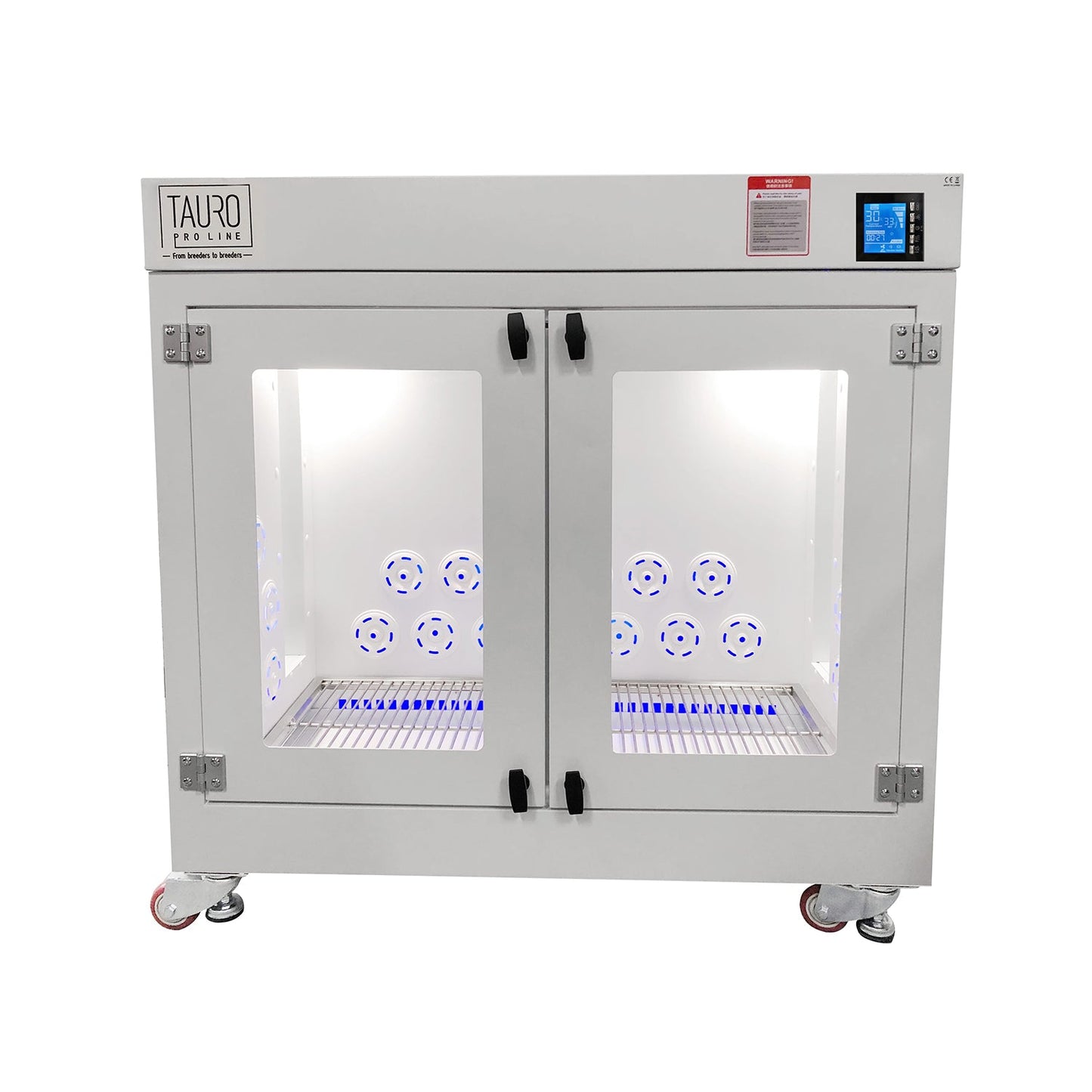 Tauro Pro Line Professional Pet Drying Machine For Grooming Salons LCD Control 5 Different Temperature For All Sizes Pets, White - Kika USA SuperiorCare.Pet