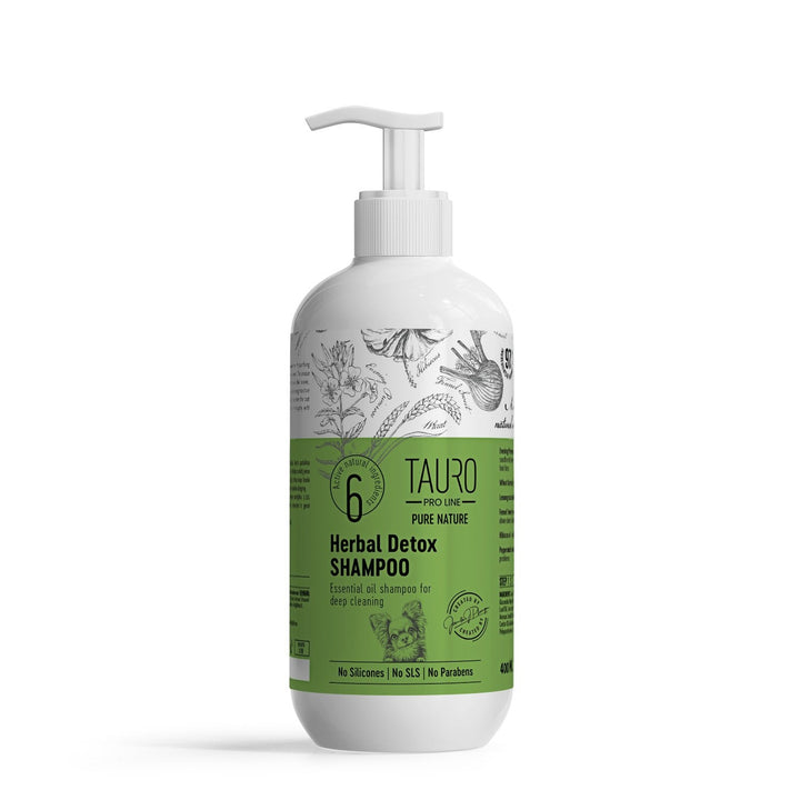 Tauro Pro Line - Pure Nature Herbal Detox, deep cleaning shampoo for dogs and cats coat - SuperiorCare.Pet