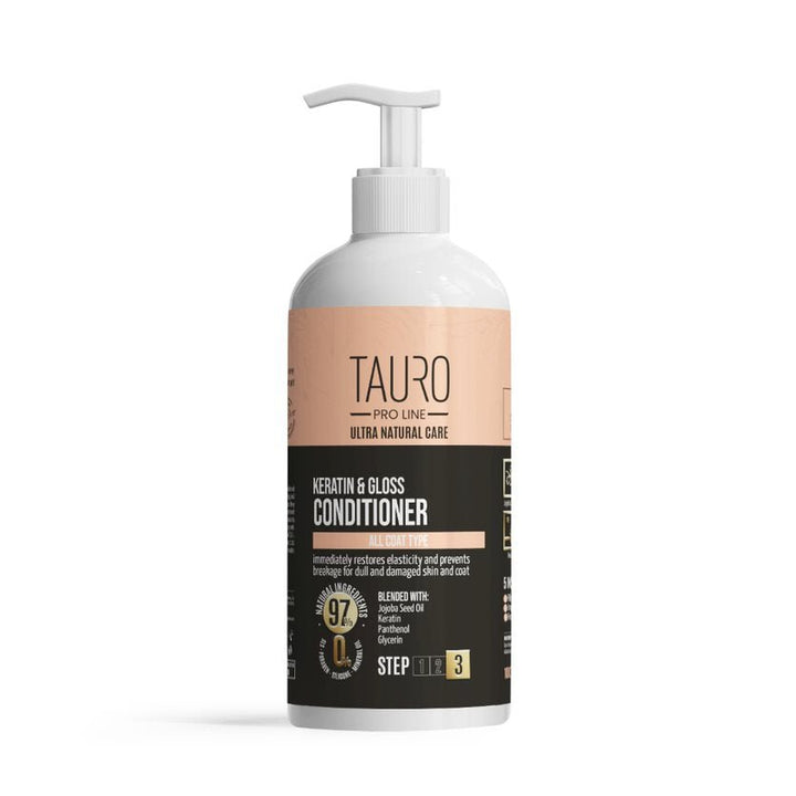 Tauro Pro Line Ultra Natural Care conditioner with keratin for dogs and cats coat - SuperiorCare.Pet