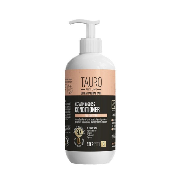 Tauro Pro Line Ultra Natural Care conditioner with keratin for dogs and cats coat - SuperiorCare.Pet