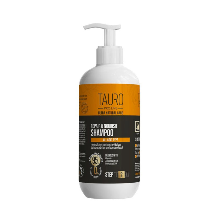 Tauro Pro Line - Ultra Natural Care repair and nourish shampoo for dogs and cats skin and coat - SuperiorCare.Pet